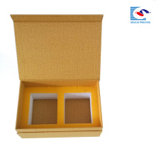 caja de cartón cosmética de la muestra libre de lujo de Senai con la caja de la forma del libro de la espuma